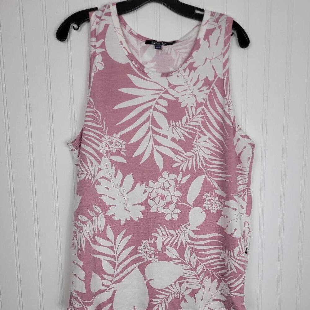 Rustic Dime Men's Tropical Tank Top, Super Soft Poly/Rayon/Spandex, SZ L